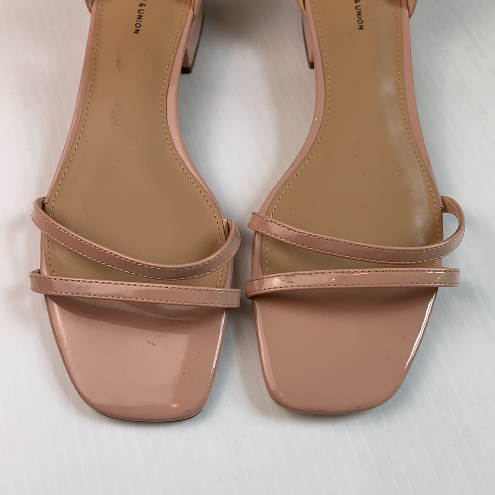 14th & Union blush pink Jenna strappy sandal - Picture 3 of 10